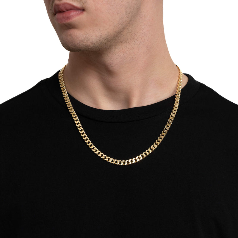 CURB KETTING GOUD 6,00MM 750 GOUD