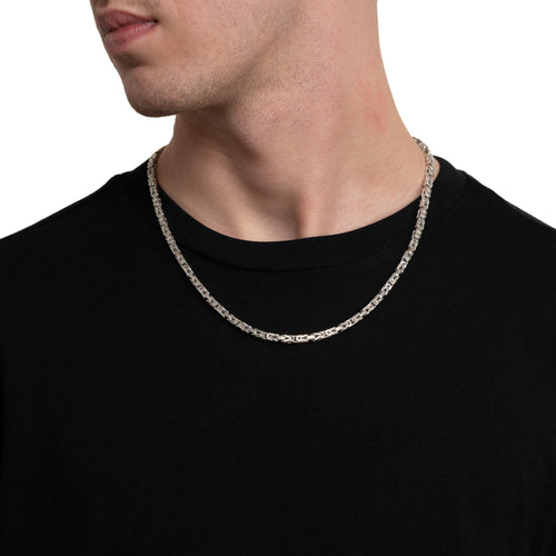 KONINGSKETTING GOUDEN KETTING 4.00MM 750 WITGOUD - IDENTIM®