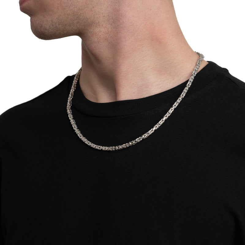 KONINGSKETTING GOUDEN KETTING 4.00MM 585 WITGOUD