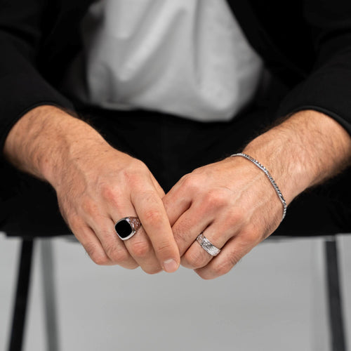 ROOS RING 925 ZILVER GERHODINEERD - IDENTIM®