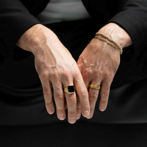 ROZET RING 925 ZILVER 18 KARAAT VERGULD - IDENTIM®