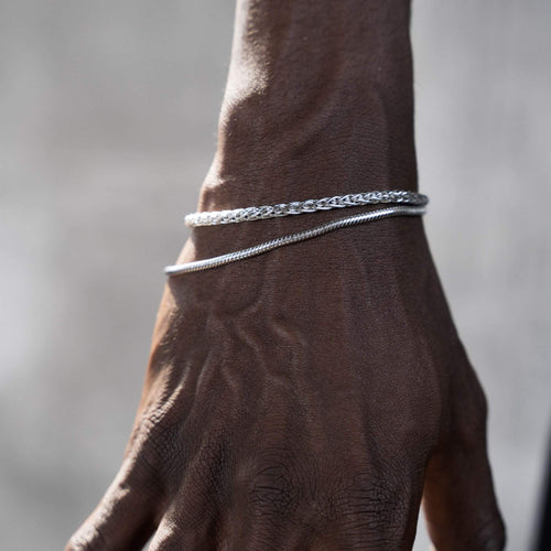 VLECHTKETTING 925 ZILVER GERHODINEERD 3,60MM - IDENTIM®