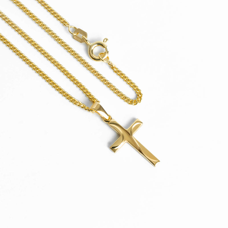 KRUIS KETTING 333 GOUD