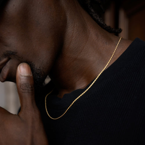 KOORDKETTING 925 ZILVER 18 KARAAT VERGULD 2,00MM - IDENTIM®