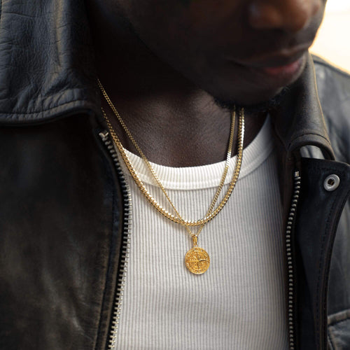 CURB KETTING CUBAANS 925 ZILVER 18 KARAAT VERGULD 4,00MM - IDENTIM®