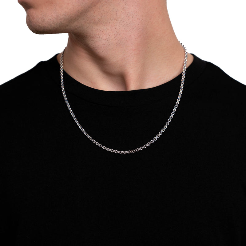 ANKERKETTING GOUDEN KETTING 4,00MM 750 WITGOUD