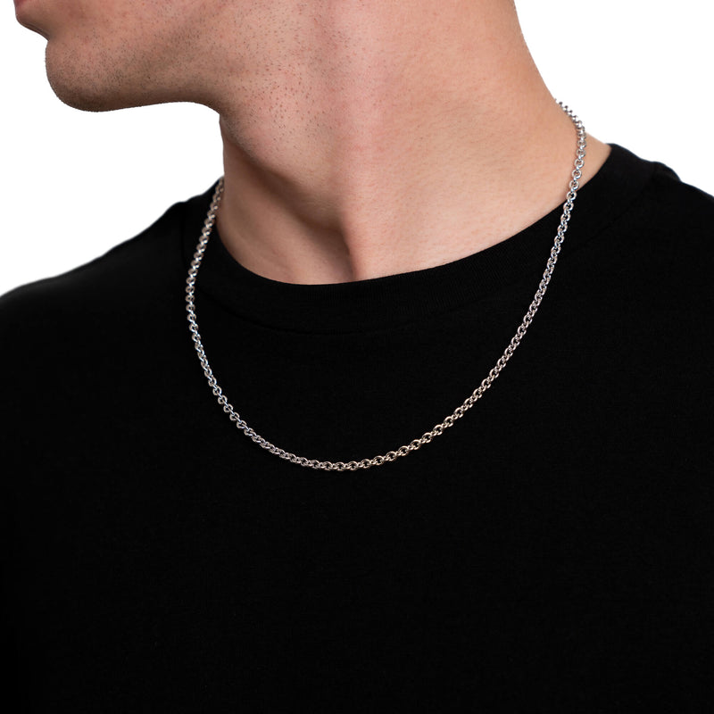 ANKERKETTING GOUDEN KETTING 4,00MM 750 WITGOUD