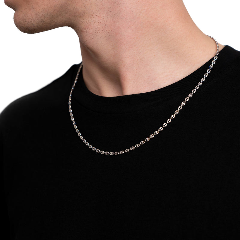 SCHEEPSANKER KETTING GOUD 3.50MM 585 WITGOUD