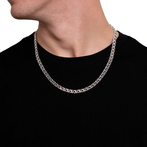 GARIBAL KETTING GOUD 7.00MM 585 WITGOUD - IDENTIM®