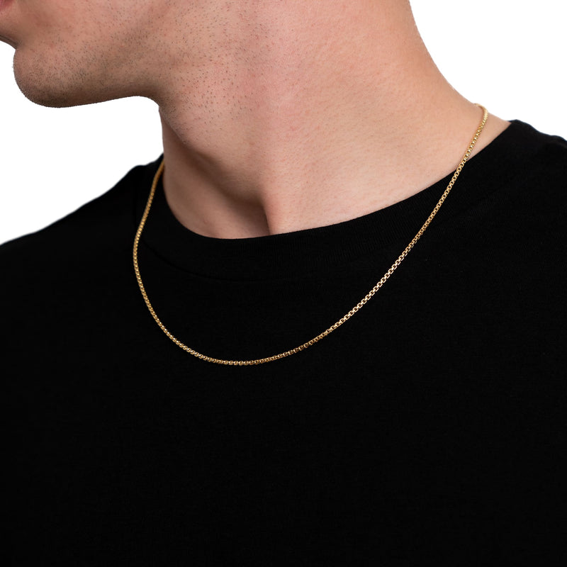 Venetiaanse ketting 925 zilver 18 karaat verguld 2,00mm