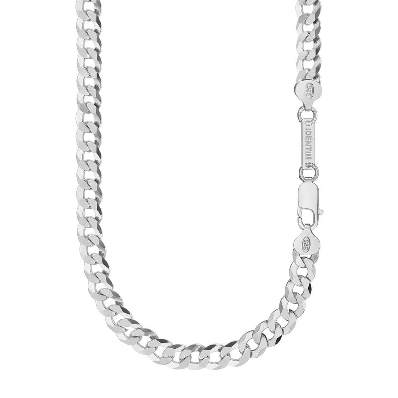 KRULKETTING 925 ZILVER GERHODINEERD 7,80MM
