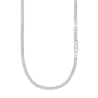 CURB KETTING CUBAAN 925 ZILVER GERHODINEERD 4,00MM - IDENTIM®