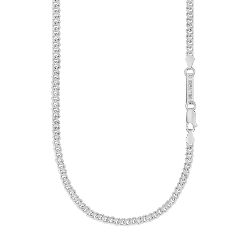 CURB KETTING CUBAAN 925 ZILVER GERHODINEERD 4.00MM