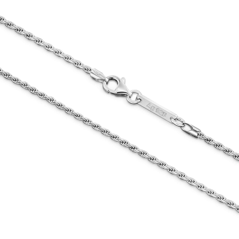 KOORD ARMBAND 925 ZILVER GERHODINEERD 2,00MM