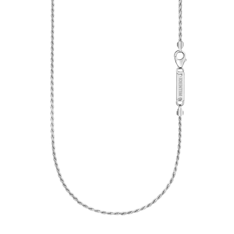 Koord ketting 925 zilver gerhodineerd 2,00mm