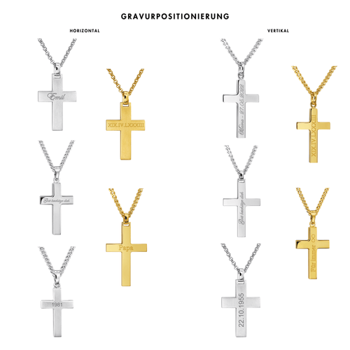 KRUIS COLLIER SUENO 925 ZILVER 18 KARAAT VERGULD - IDENTIM®