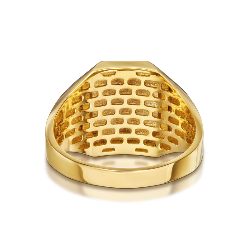 ZEGELRING GEBORSTELD ACHTHOEK 585 GOUD