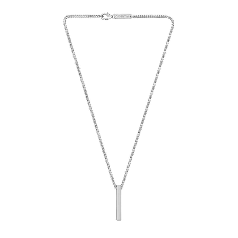 BAARKETTING GEPOLIJST 925 ZILVER GERHODINEERD