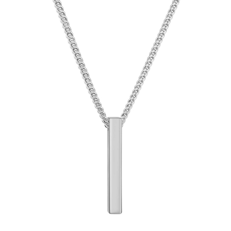 BAARKETTING GEPOLIJST 925 ZILVER GERHODINEERD