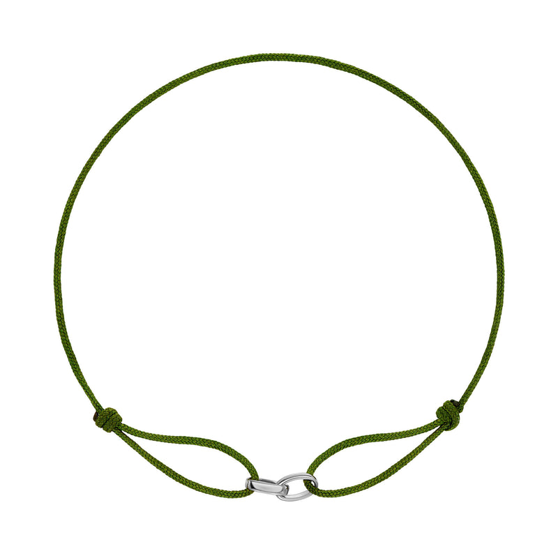 GLORIE ARMBAND OLIJF STOCKAR BAND 585 WITGOUD