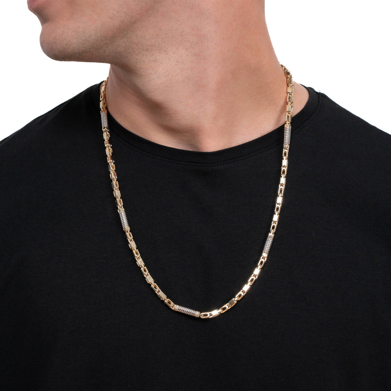 MONTE CARLO GOUDEN KETTING 5,50MM 585 GOUD WITGOUD