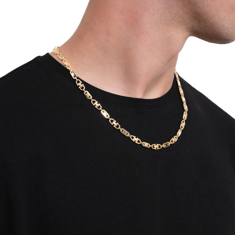 PLAATKETTING BEUGELKETTING GOUDEN KETTING 5,50MM 750 GOUD