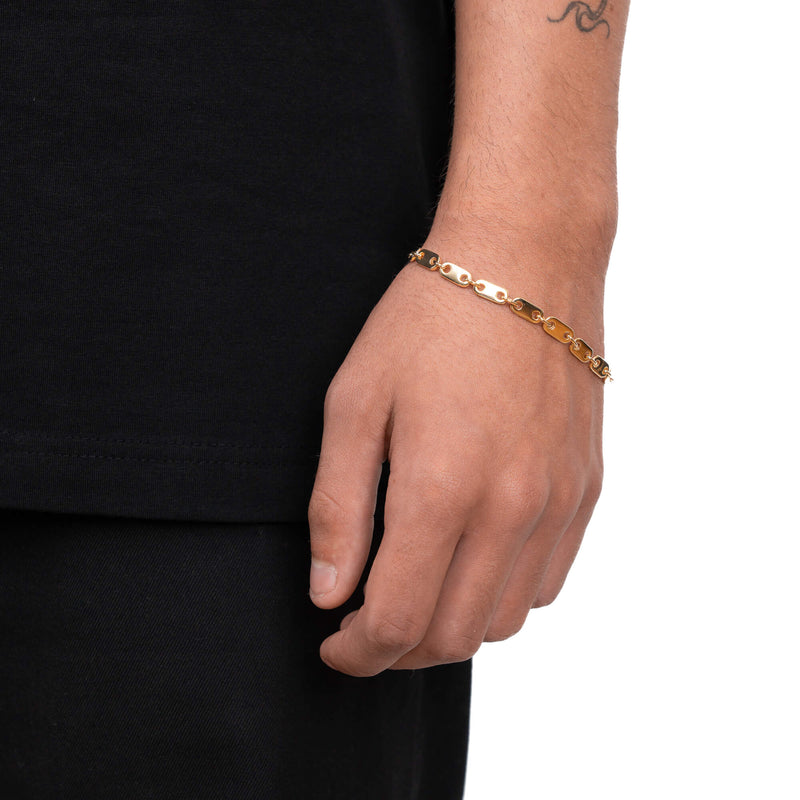 PLAAT GOUDEN ARMBAND 5,50MM 585 GOUD