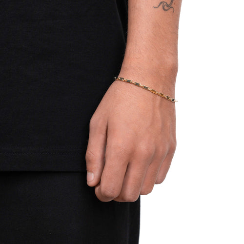 PLAAT GOUDEN ARMBAND 3,00MM 585 GOUD - IDENTIM®