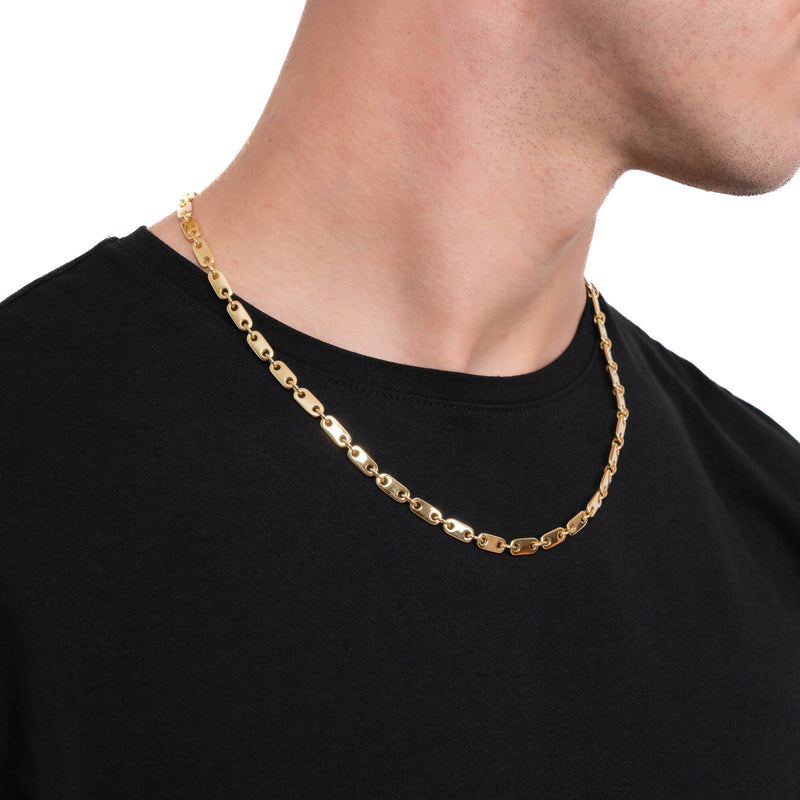 PLAATKETTING GOUDEN KETTING 5,50MM 750 GOUD