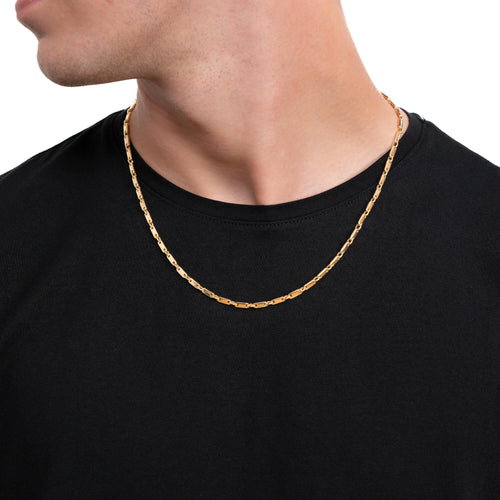 PLAATKETTING GOUD 3,00MM 585 GOUD - IDENTIM®