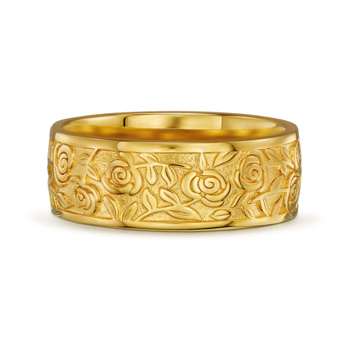 ROZET RING 925 ZILVER 18 KARAAT VERGULD - IDENTIM®