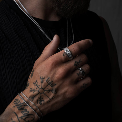 BOLD X RING 925 ZILVER GERHODINEERD - IDENTIM®