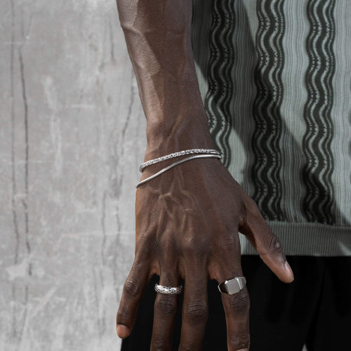 SLANGENKETTING 925 ZILVER GERHODINEERD 2,50MM - IDENTIM®