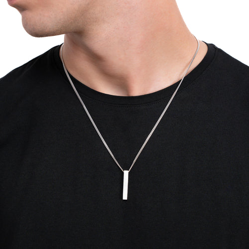 STAAFCOLLIER 925 ZILVER GERHODINEERD - IDENTIM®