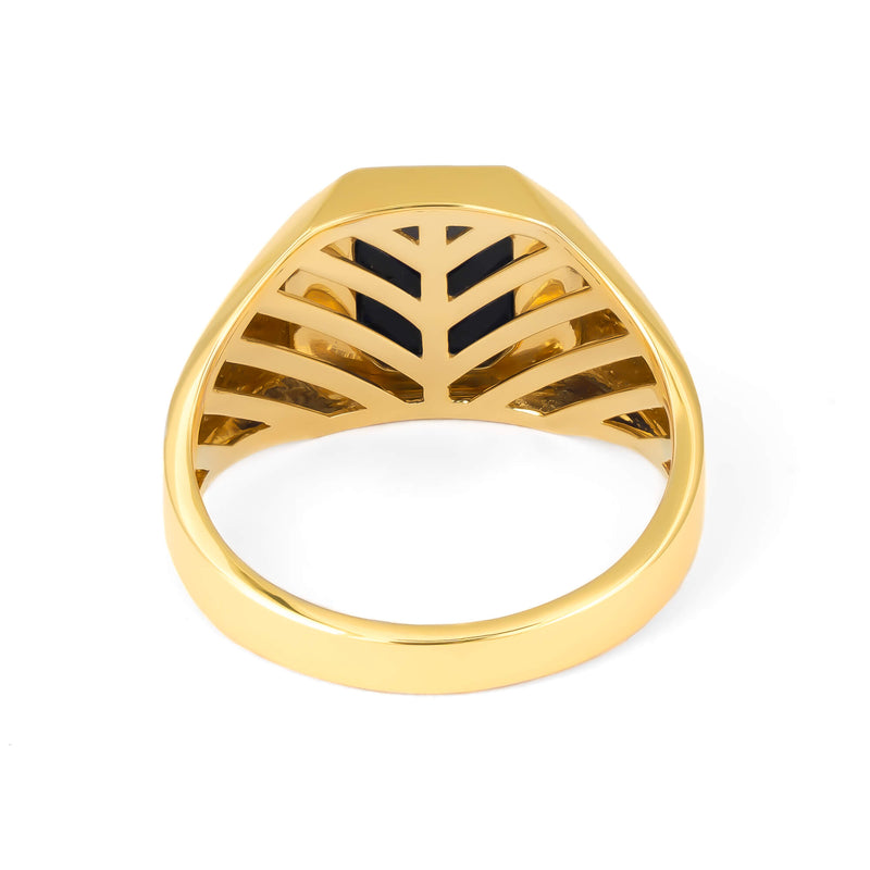 ZEGELRING GEBORSTELD ACHTHOEK 585, 750 GOUD