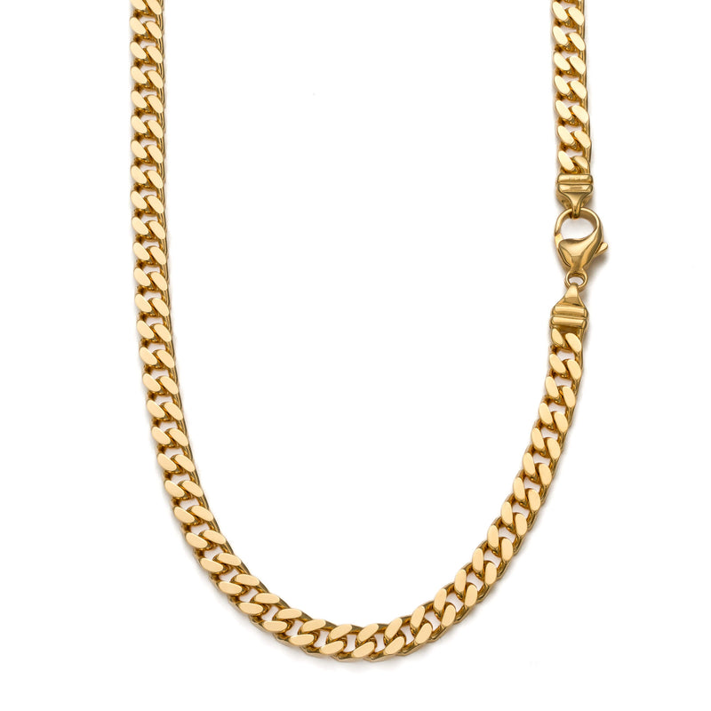 CURB KETTING GOUD 6,00MM 750 GOUD