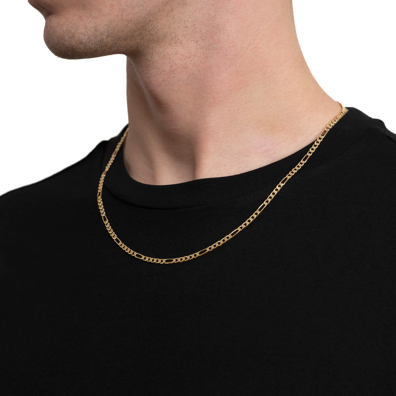 FIGARO KETTING GOUD 3,50MM 585 GOUD