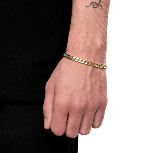 ARMOUR ARMBAND GOUD 6,00MM 585 GOUD - IDENTIM®