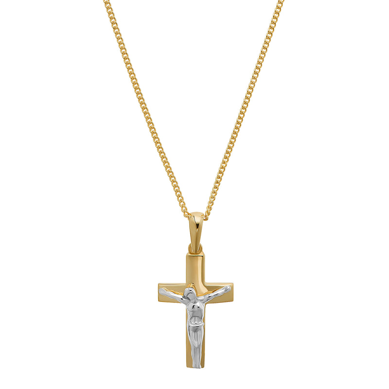 KRUIS KRUISBEELD KETTING 333 GOUD