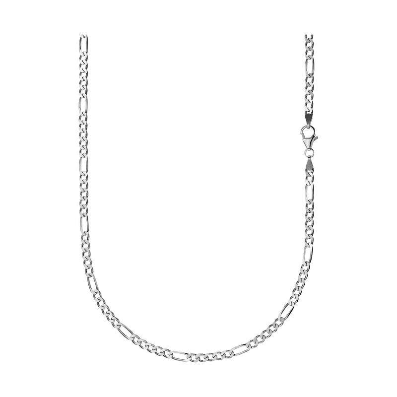 FIGARO COLLIER 925 ZILVER GERHODINEERD 3,40MM