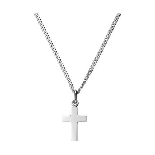 KRUIS COLLIER 925 ZILVER GERHODINEERD - IDENTIM®