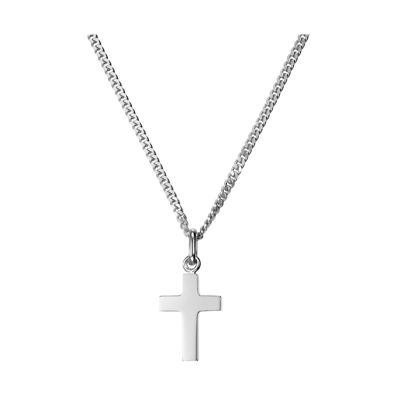 KRUIS KETTING 925 ZILVER GERHODINEERD