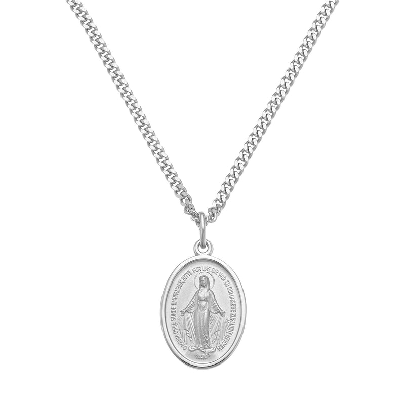 MADONNA COLLIER 925 ZILVER GERHODINEERD