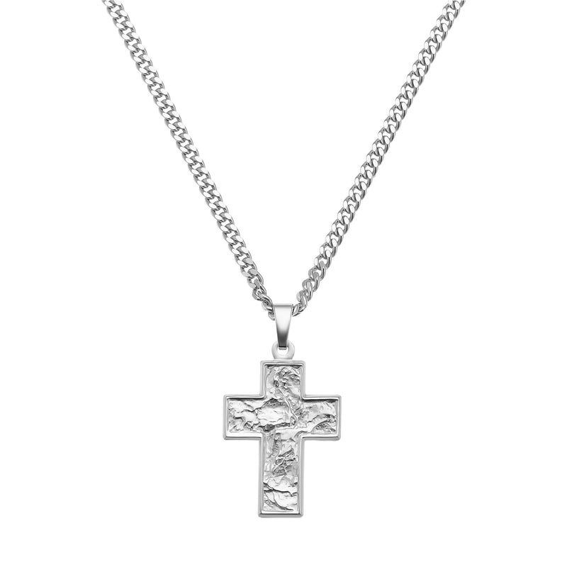 KRUIS COLLIER SUENO 925 ZILVER GERHODINEERD