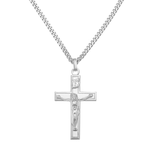 KRUIS KRUISBEELD COLLIER 925 ZILVER GERHODINEERD - IDENTIM®