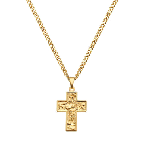 KRUIS COLLIER SUENO 925 ZILVER 18 KARAAT VERGULD - IDENTIM®