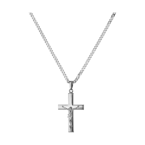KRUIS KRUISBEELD COLLIER 925 ZILVER GERHODINEERD - IDENTIM®