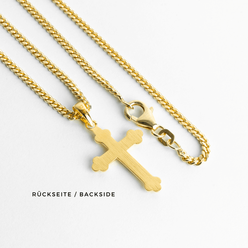 CROSS BODY KETTING 925 ZILVER 18 KARAAT VERGULD - IDENTIM®