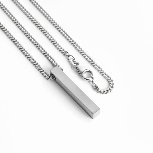 STAAFCOLLIER 925 ZILVER GERHODINEERD - IDENTIM®
