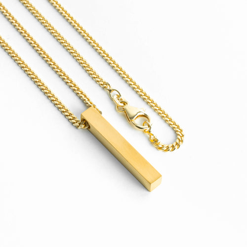 BAAR COLLIER 925 ZILVER 18 KARAAT VERGULD - IDENTIM®